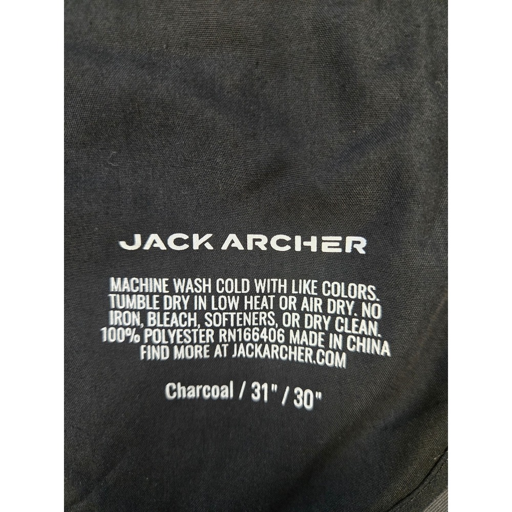Jack Archer Jetsetter Tech Pants Charcoal Grey Mens 31 x 30 Travel Chino Golf - Picture 3 of 10